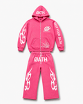 ØATH Premium Zip Hoodie Set pink