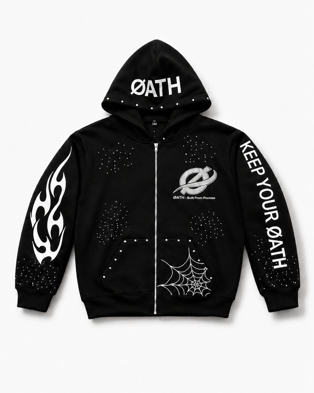 ØATH Premium Zip Hoodie Set black