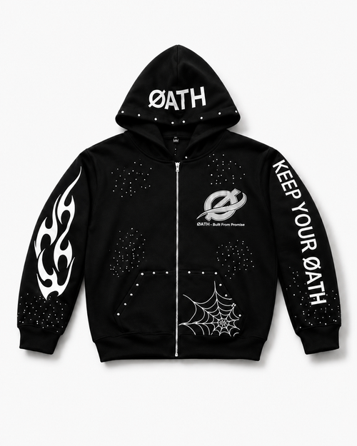 ØATH Premium Zip Hoodie Set black