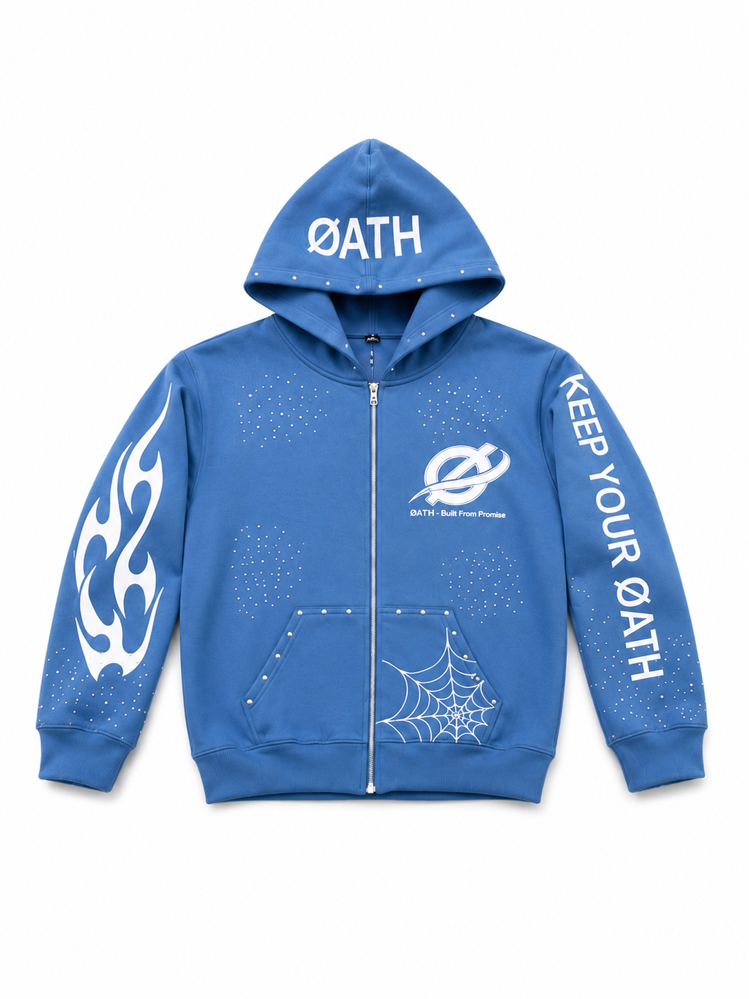 ØATH Premium Zip Hoodie Set light blue