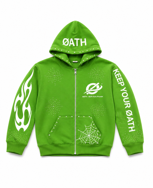 ØATH Premium Zip Hoodie Set - green
