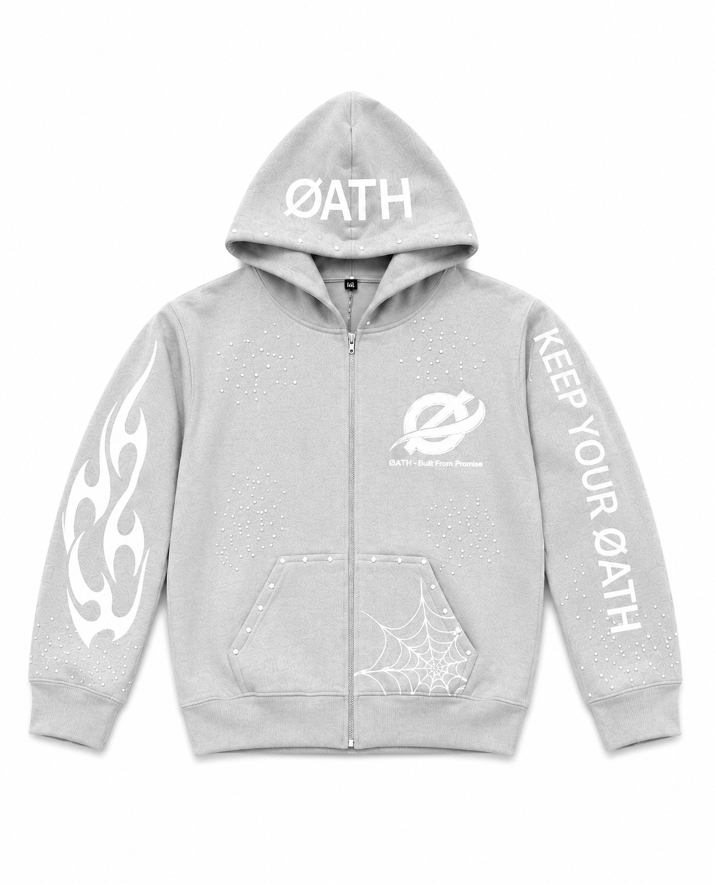 ØATH Premium Zip Hoodie Set gray